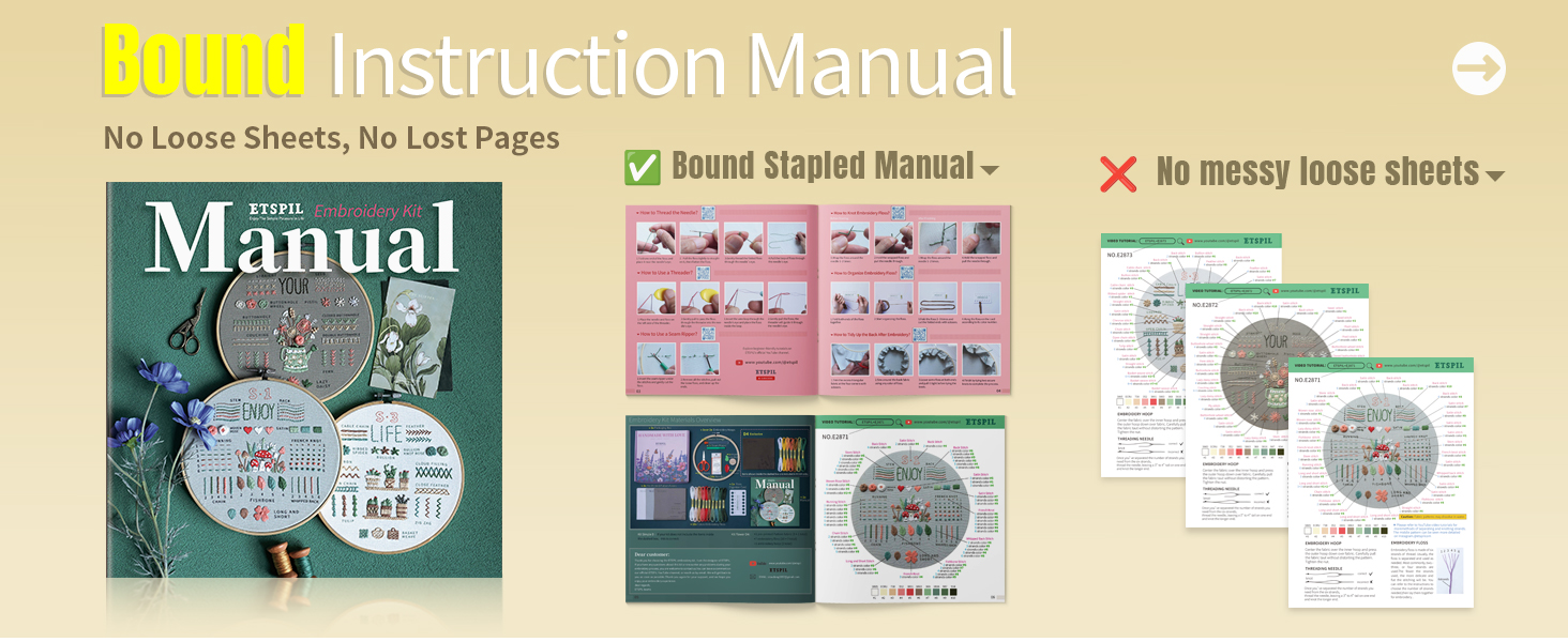 ETSPIL bound instruction manual banner.